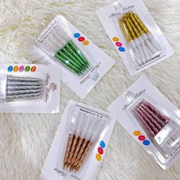 เทียนวันเกิดสีเมทัลลิค