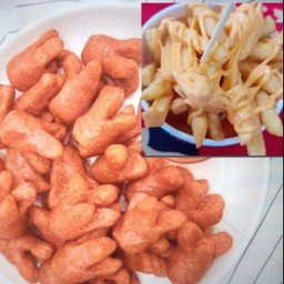 ไส้กรอกแดง(เล็ก)+เฟรนฟราย(เล็ก)