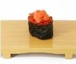 Uni Ikura nigiri (1pcs) ข้าวห่อสาหร่ายหน้าไข่ปลาแซลมอลหอยเม่น1ชิ้น