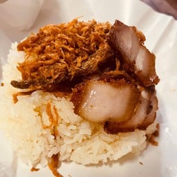 ข้าวเหนียวหมูทอด+หมูฝอย