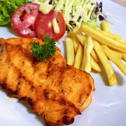 สเต็กไก่BBQ