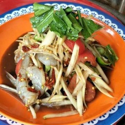 ตำกุ้งสด
