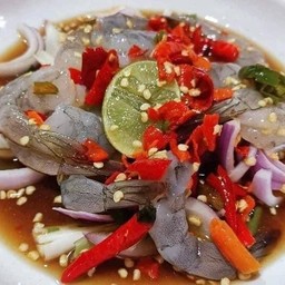 ยำกุ้งสด(ปาร้า)