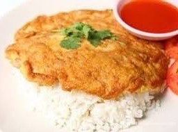 ข้าวไข่เจียวกุ้งสับ