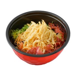 สลัดปลาเงินทอดกรอบ