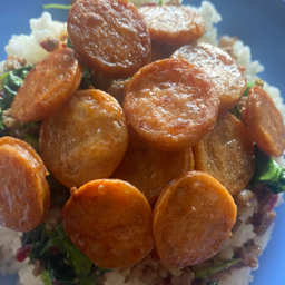 ผัดกระเพรา+กุนเชียงทอด