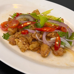 ยำเอ็นไก่ทอด