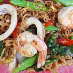 ร้านข้าวเตี๋ยวในสวน อาหารป่า ข้าวกระเพรา ไม่มีสาขา