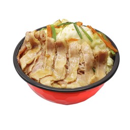 ข้าวหน้าเบคอนเทปันยากิโอซาก้าซอส
