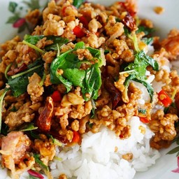 ข้าวกะเพราหมูสับ