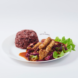 [อร่อยซ่ากับโค้ก] Set1 ข้าวยำไก่แซ่บ + โค้ก สูตรไม่มีน้ำตาล #ZeroWords