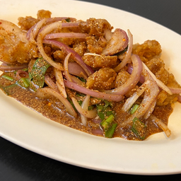 ลาบเอ็นไก่ทอด