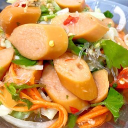 ยำไส้กรอก