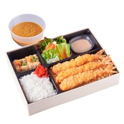 เบนโตะแกงกะหรี่กุ้งทอด