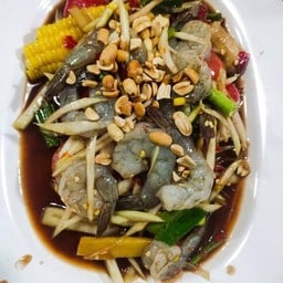 ตำกุ้งสด