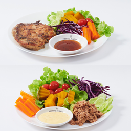 เซ็ตคู่หู สเต็กไก่ + สลัดทูน่า