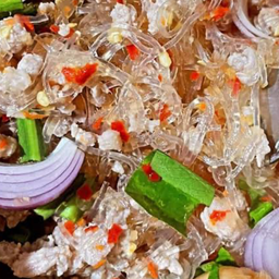 ยำวุ้นเส้นหมูสับ