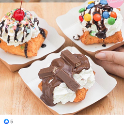 ไอติมทอดคิทแคท kitket fied ice cream