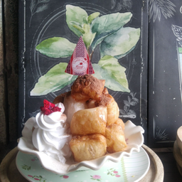 โรตีกรอบนมเย็น