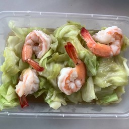 กระหล่ำปลีน้ำปลา-ใส่กุ้ง