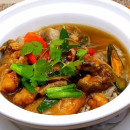 ข้าวหน้าปลากะพง