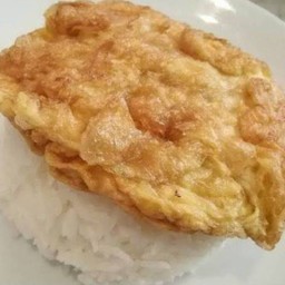ข้าวไข่เจียวนมสด