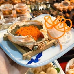 ข้าว+ มันปูย่างในกระดอง