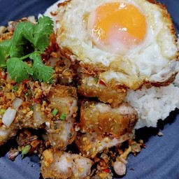 คั่วพริกเกลือราดข้าว