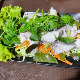 ปลากระพงลวกจิ้ม