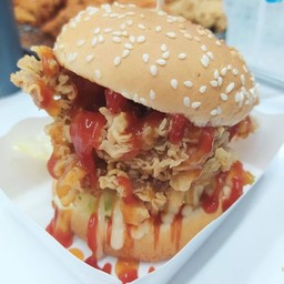 เบอร์เกอร์ไก่ทอด
