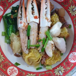 เกี๊ยว แห้ง ปู ล้วน