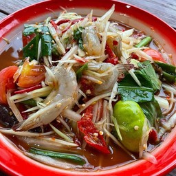 ตำกุ้งสด