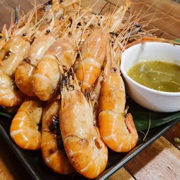 กุ้งแม่น้ำเผาชุดเล็ก