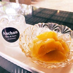 Peach with Coconut milk