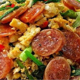 กุนเชียงผัดไข่