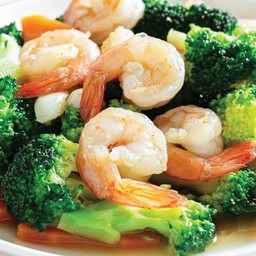 กุ้งผัดบล็อคโคลี่