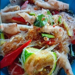 ตำวุ้นขาไก่ปลาร้า  หรือ  ไท