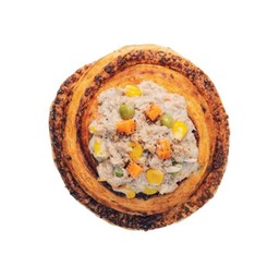 ครัวซองต์โรล แฮมไก่รมควันทูน่าคอร์นสลัด