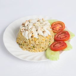 ข้าวผัดปูจานใหญ่ 蟹炒飯