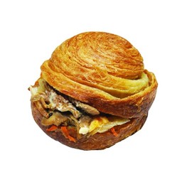 ครัวซองต์เบอร์เกอร์ไก่เทริยากิชีส