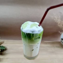 ชาเขียวนม #ตรามือ เย็น