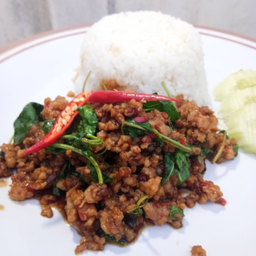 ข้าวกระเพราหมูสับ