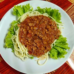 สปาเก็ตตี้ราดซอสหมูสับ