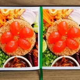 ข้าวคลุกกะปิไข่แดงเค็ม 2กล่องสุดคุ้ม