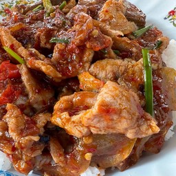 ผัดพริกเผา หมู