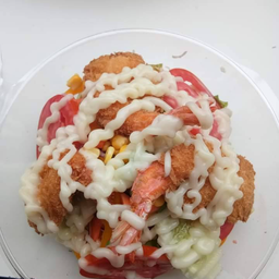 สลัดกุ้งทอด