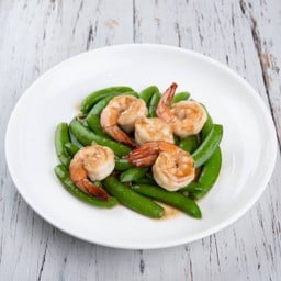 ถั่วลันเตาผัดกุ้ง