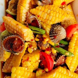 ตำข้าวโพดหอยแครง น้ำปลาร้า