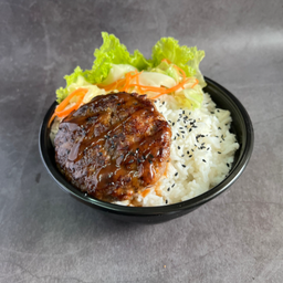 ข้าวหน้าหมูเบอร์เกอร์เทปันยากิ