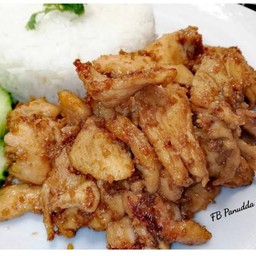 ข้าวหมูทอดน้ำจิ้มแจ่ว